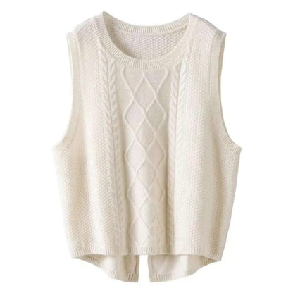 LP | Gilet a girocollo in pura lana
