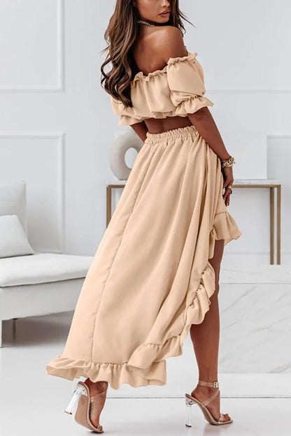LP | Abito midi off-the-shoulder