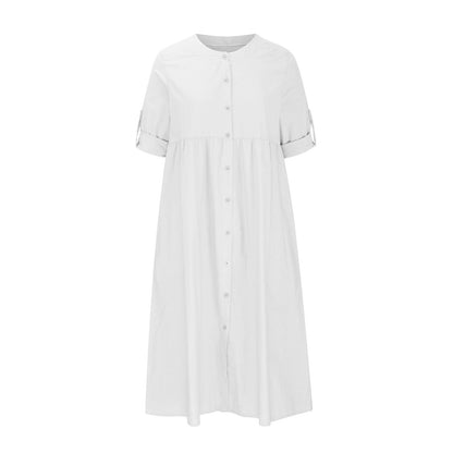 LP | Abito lungo casual in cotone e lino