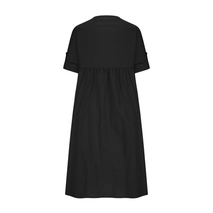 LP | Abito lungo casual in cotone e lino