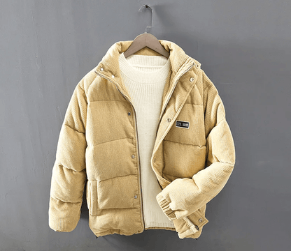 LP | Giacca moda hip-hop in velluto imbottita