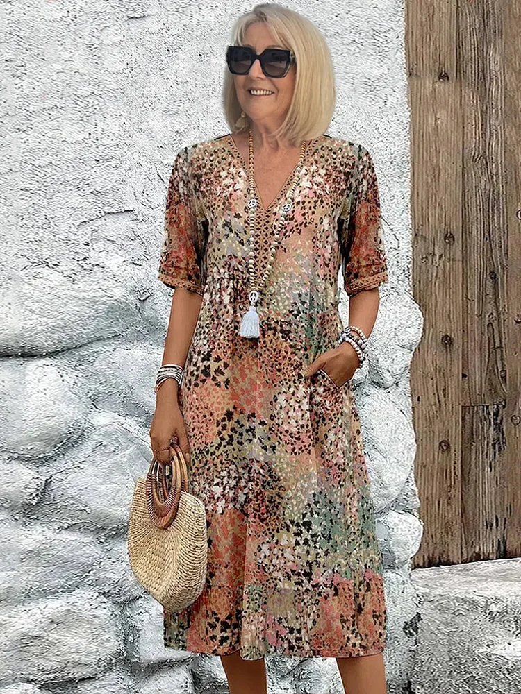 LP | Abito midi per un'eleganza isolana senza sforzo