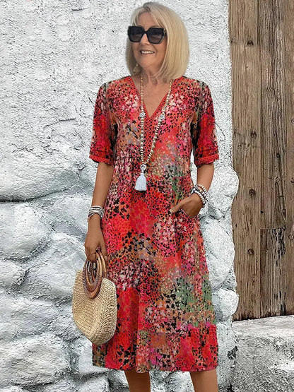 LP | Abito midi per un'eleganza isolana senza sforzo