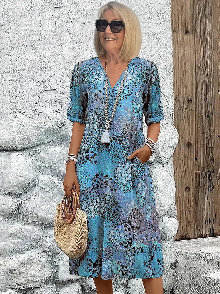 LP | Abito midi per un'eleganza isolana senza sforzo