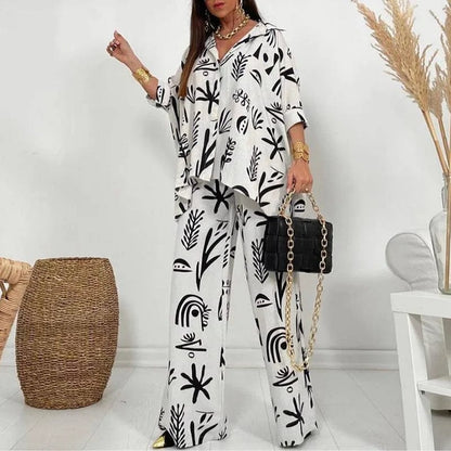 LP | Set due pezzi con motivo floreale