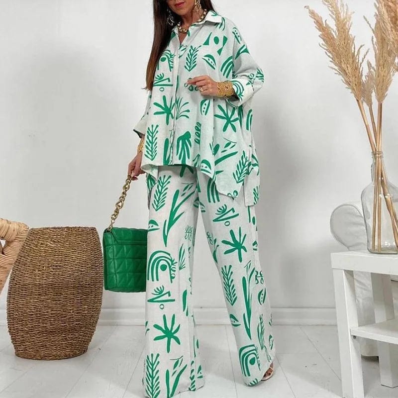 LP | Set due pezzi con motivo floreale