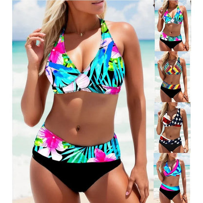 LP | Bikini multicolore con spalline laterali