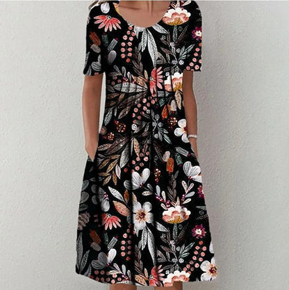 LP | Abito midi con stampa floreale