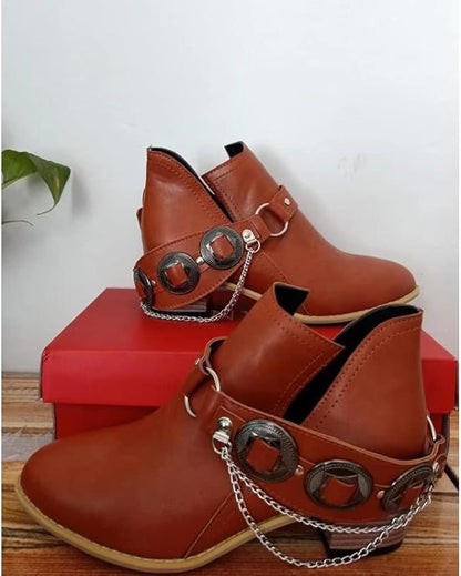 LP | Scarpe vintage con tacco medio e grosso