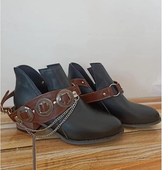 LP | Scarpe vintage con tacco medio e grosso