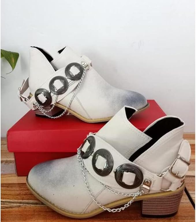 LP | Scarpe vintage con tacco medio e grosso