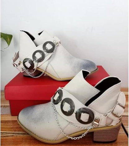 LP | Scarpe vintage con tacco medio e grosso