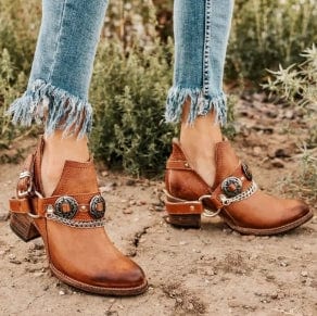 LP | Scarpe vintage con tacco medio e grosso