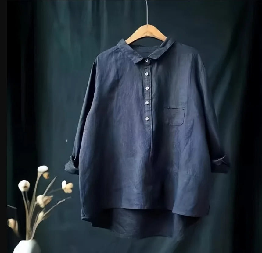 LP | Camicia a maniche lunghe con colletto reversibile e tasche
