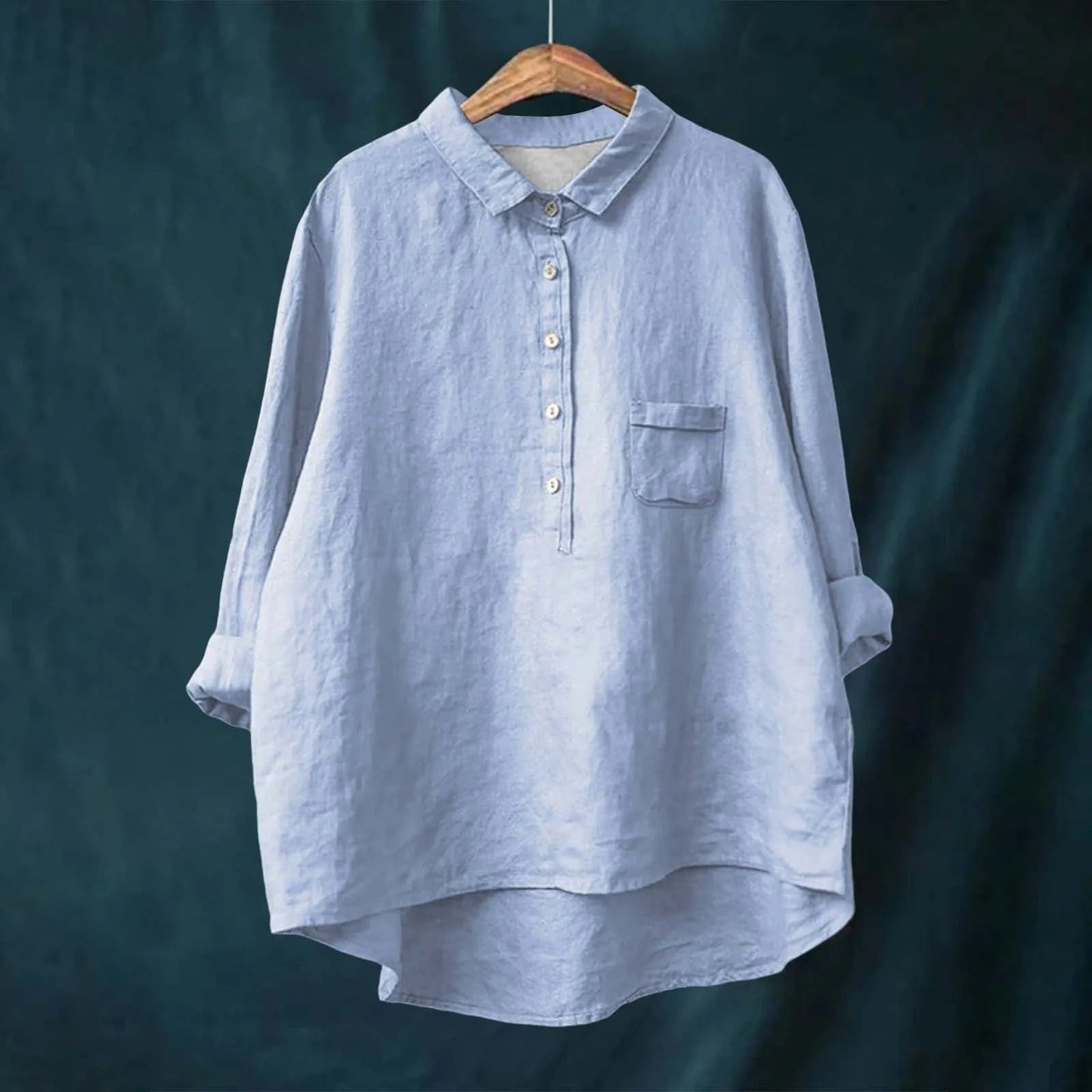 LP | Camicia a maniche lunghe con colletto reversibile e tasche