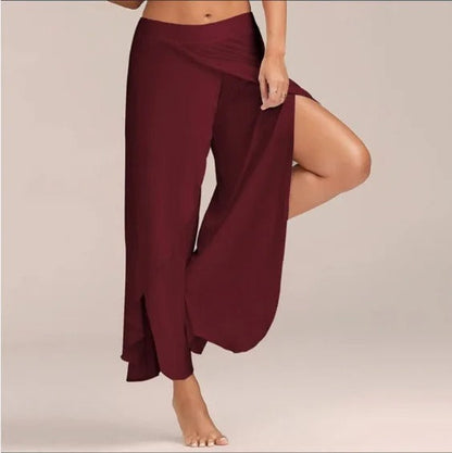LP | Pantaloni da yoga dal taglio ampio e dal design monocromatico