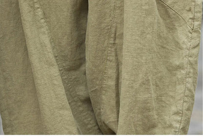 LP | Pantaloni cargo in cotone e lino